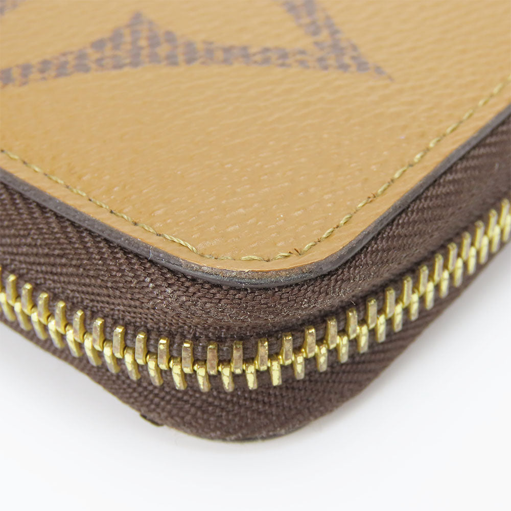 Louis Vuitton Long Wallet Purse M69353 Monogram Giant Reverse Brown Zippy Wallet Women(Unisex)