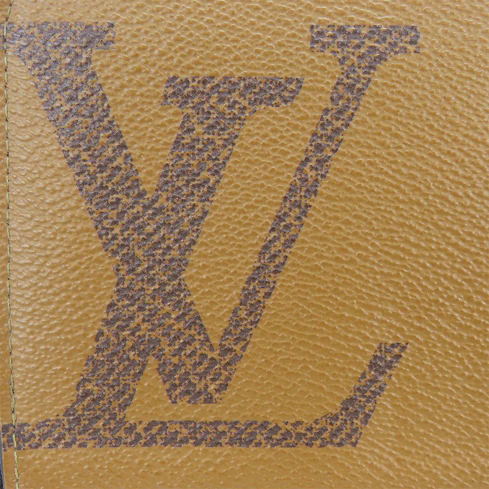 Louis Vuitton Long Wallet Purse M69353 Monogram Giant Reverse Brown Zippy Wallet Women(Unisex)