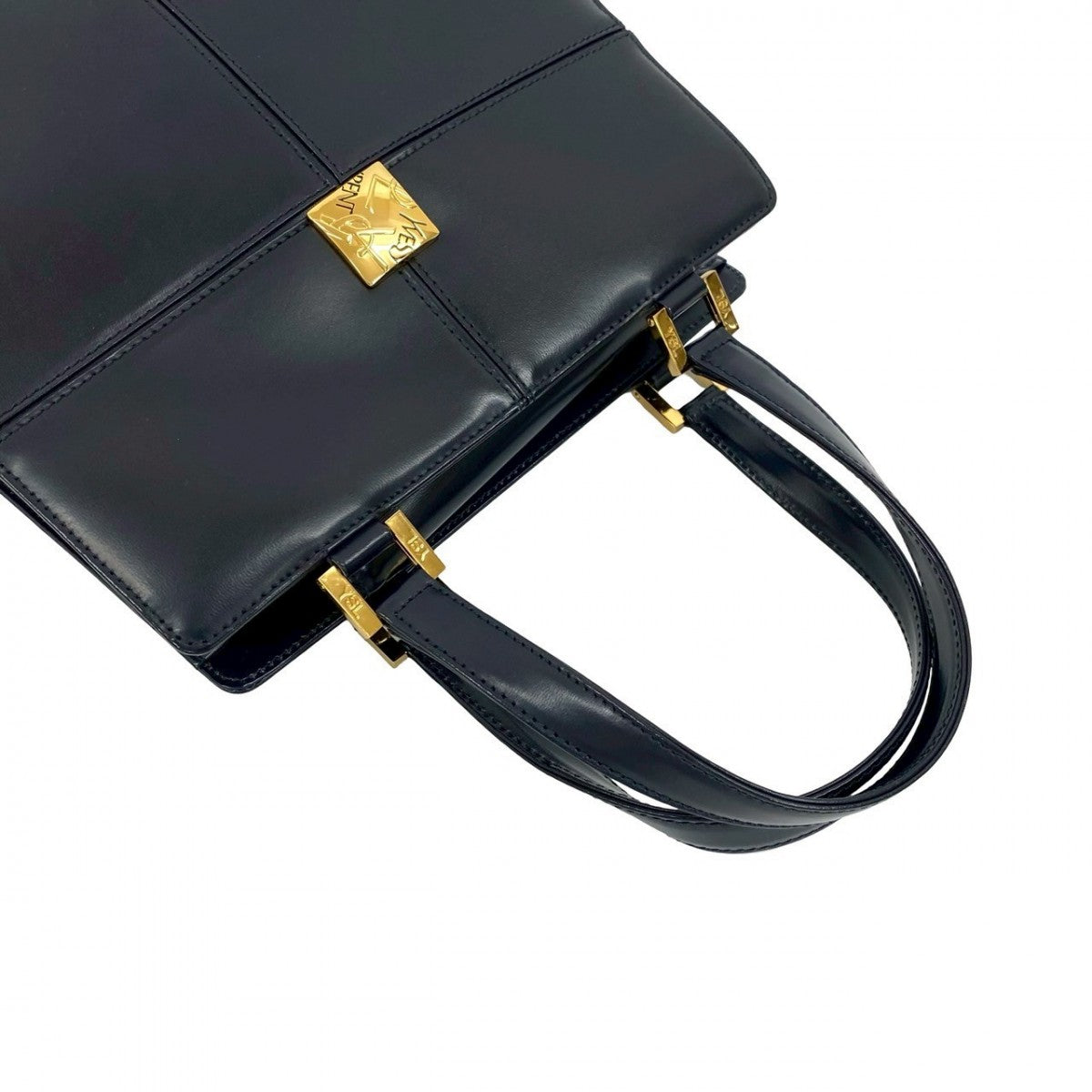 Yves Saint Laurent Handbag Leather Navy