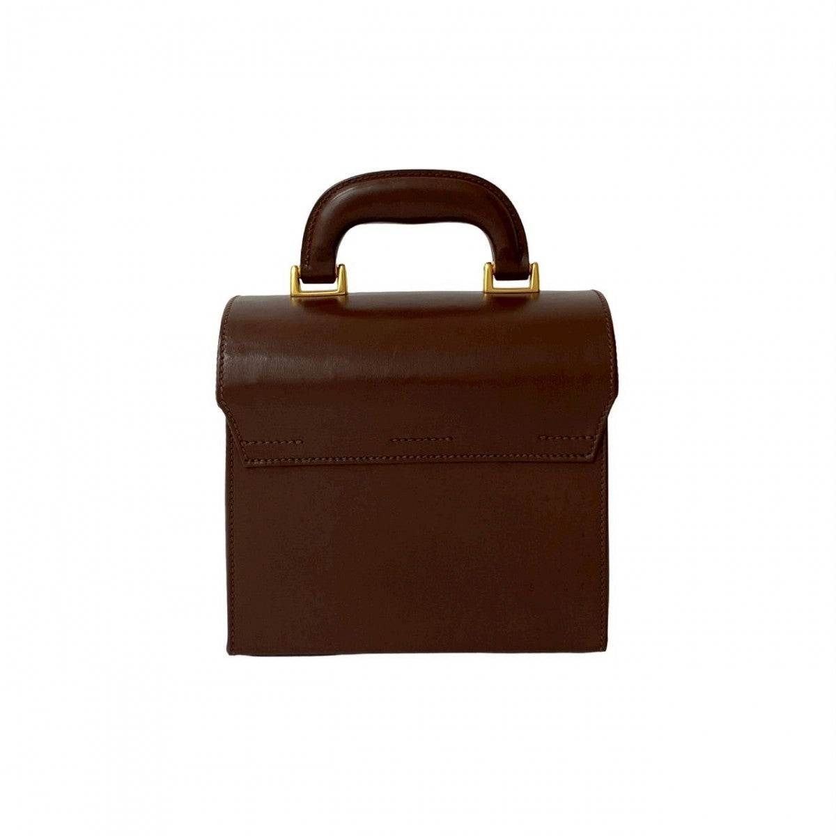 Gucci Handbag Leather Brown Ready Lock