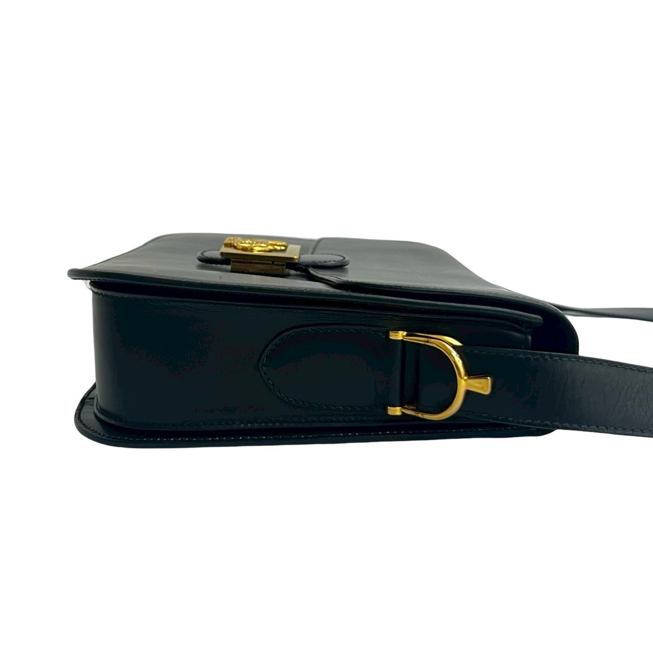 Celine Shoulder Bag Leather Black