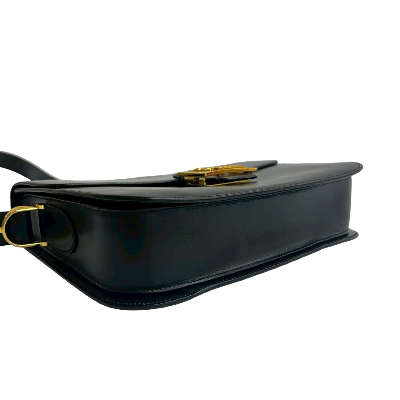 Celine Shoulder Bag Leather Black