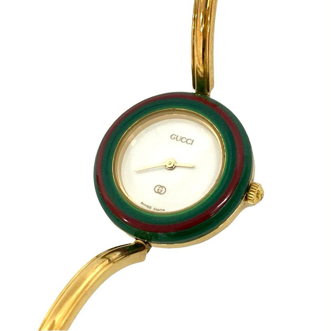 Gucci Watches Gold Plated Gold Change Bezel