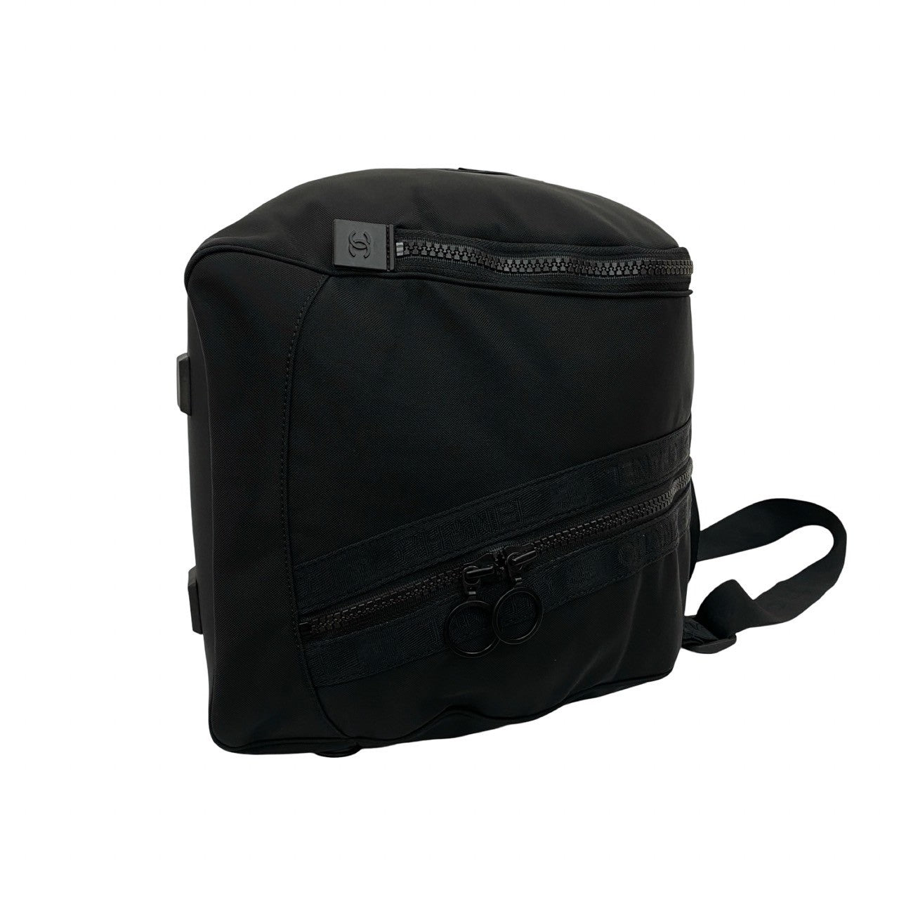 Chanel Shoulder Bag Nylon Black