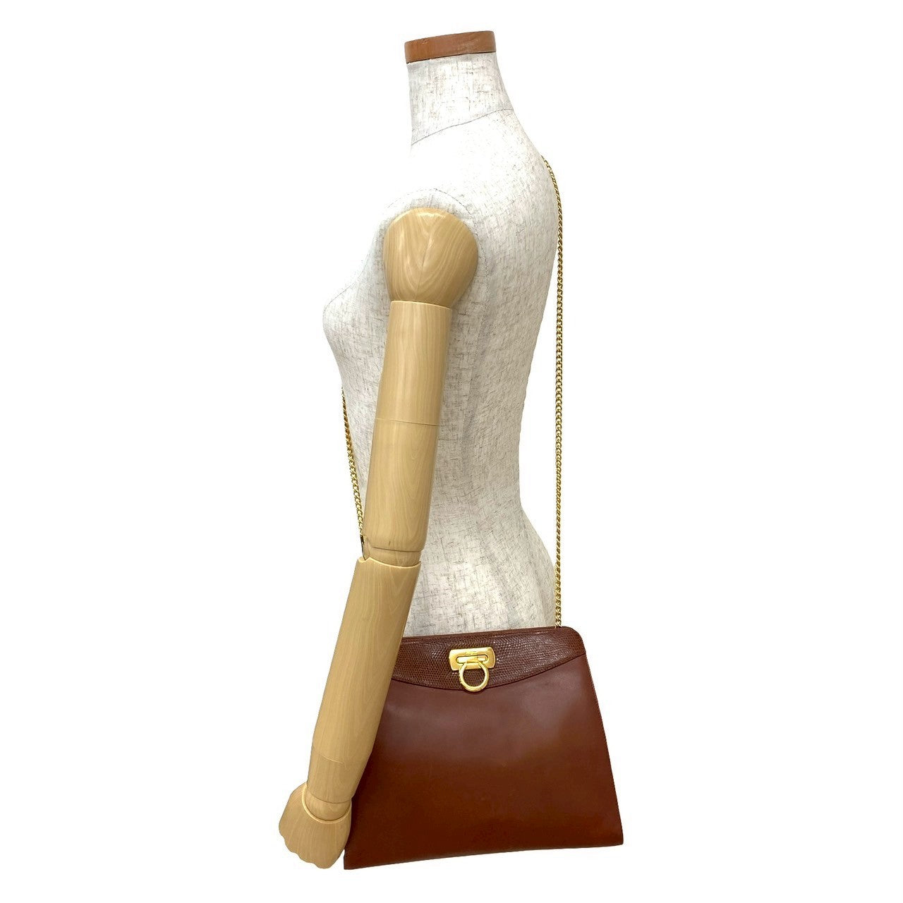 Salvatore Ferragamo Shoulder Bag Leather Brown