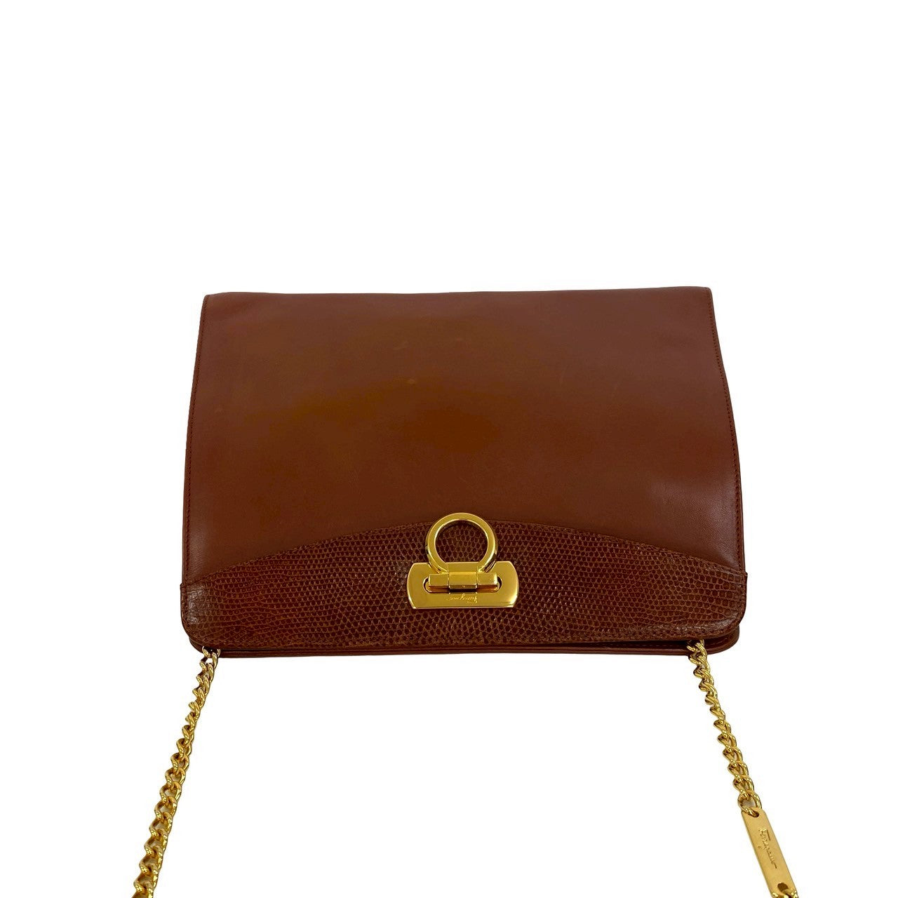 Salvatore Ferragamo Shoulder Bag Leather Brown