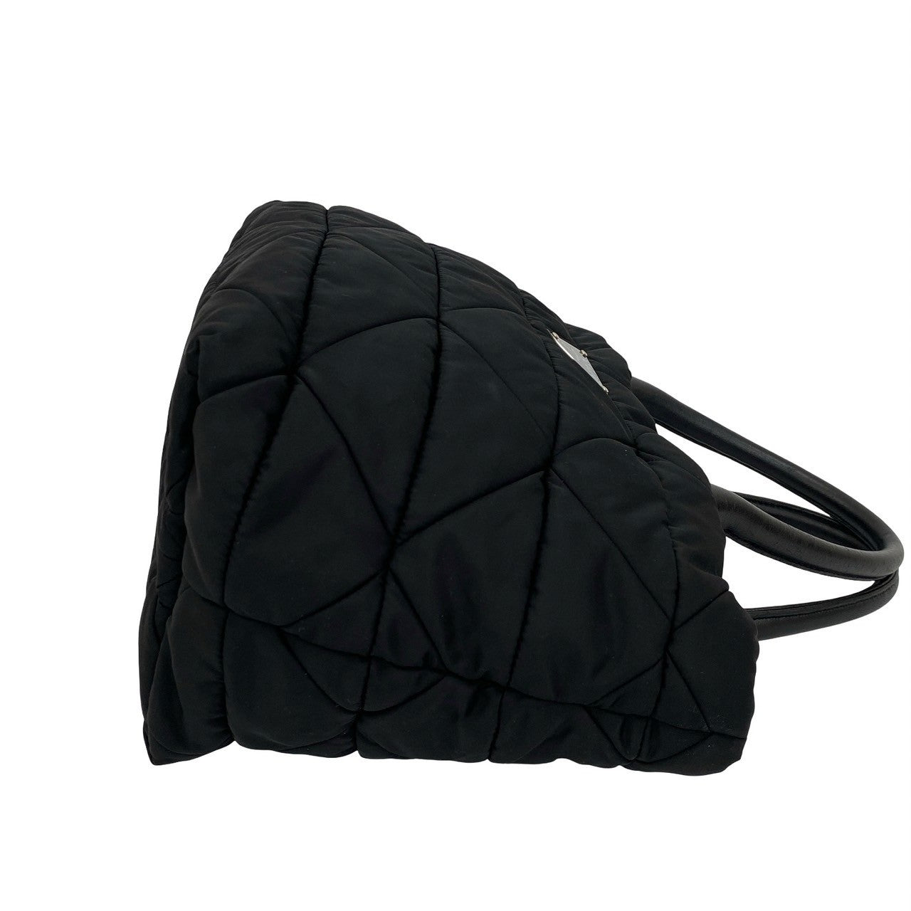Prada Shoulder Bag Nylon Black Re-Nylon Small Padded Tote