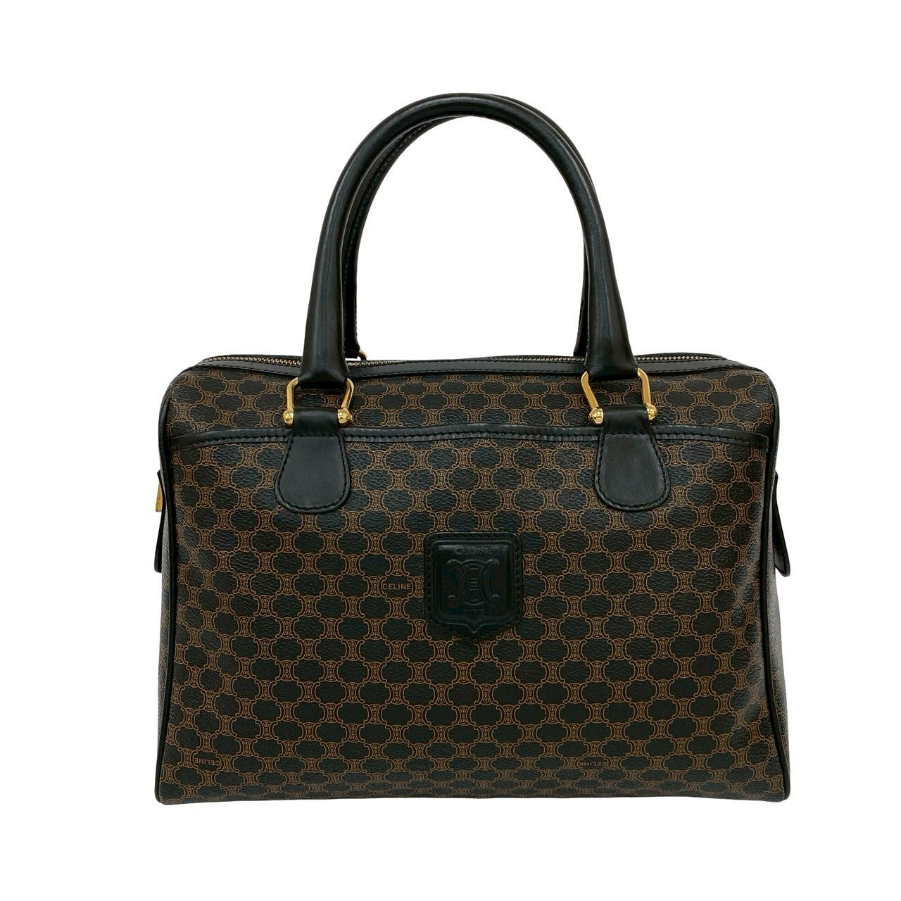 Celine Handbag Leather Black