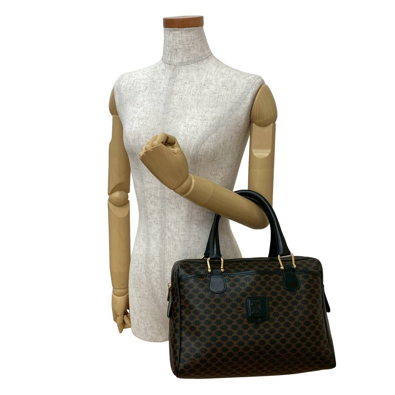 Celine Handbag Leather Black