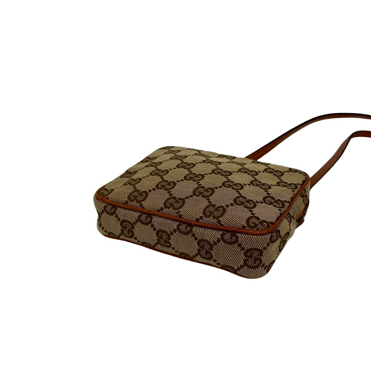Gucci Shoulder Bag Canvas Brown