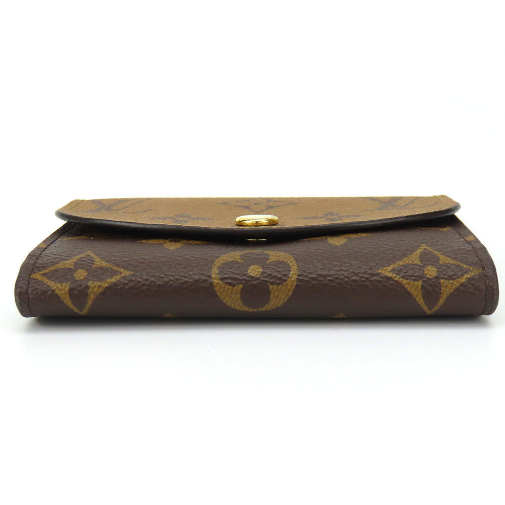 Louis Vuitton Bifold Wallet M82333 Monogram Reverse Brown Portefeuille Rosalie Women