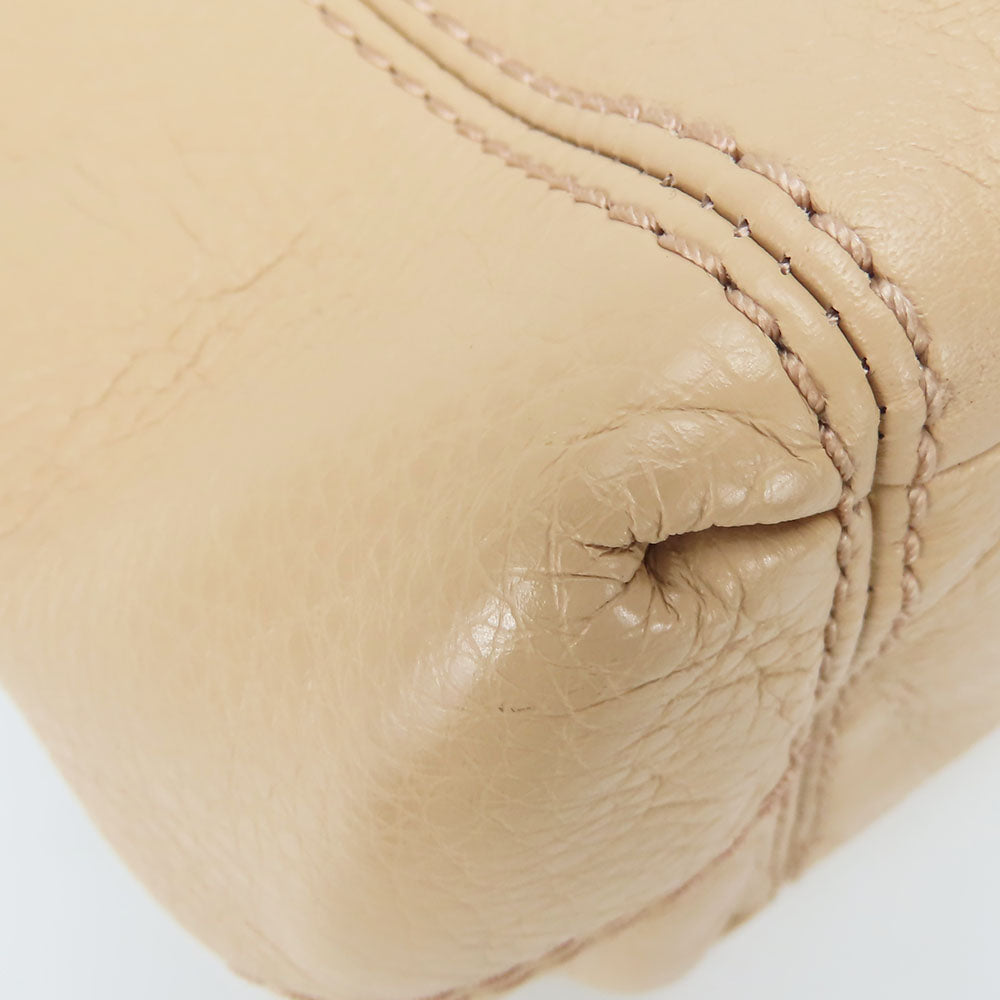 Coach Tote Bag F57545 Leather Beige Women