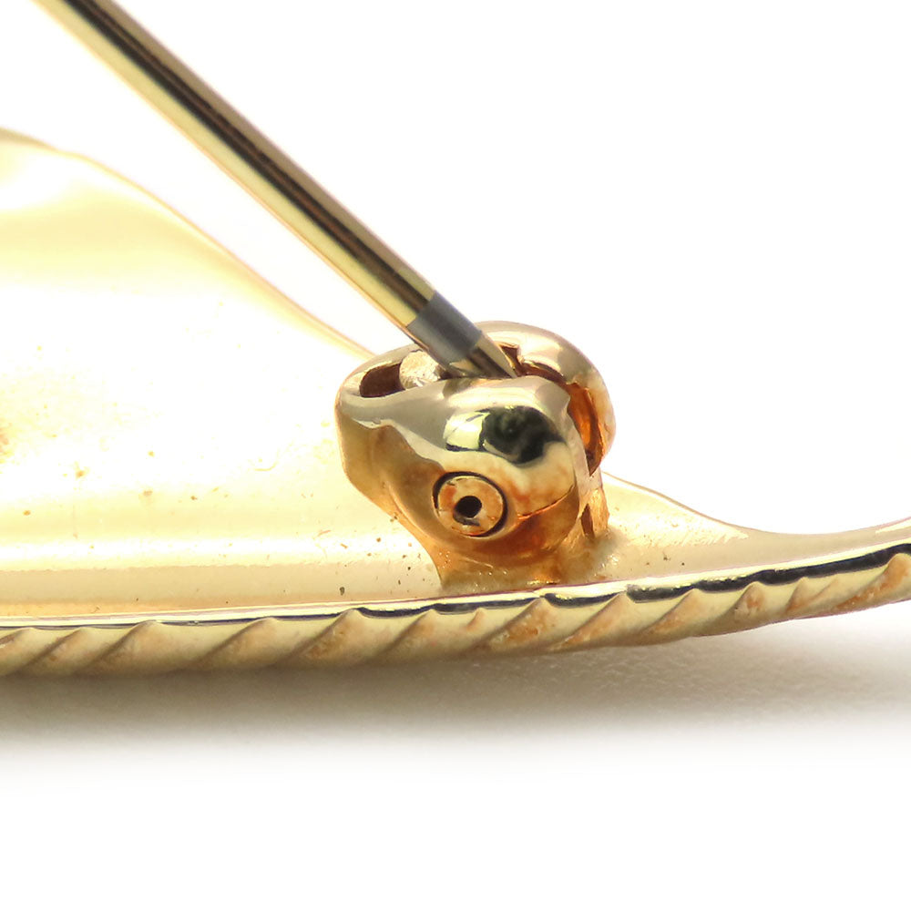Christian Dior Brooch Metal Gold Women