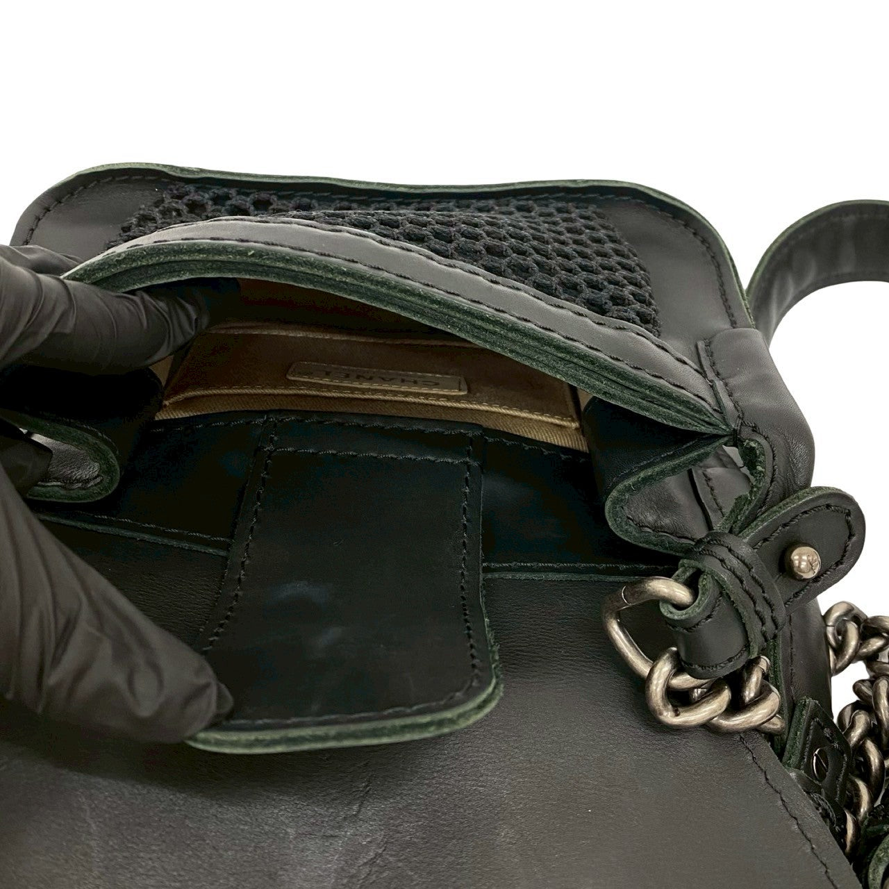 Chanel Shoulder Bag Leather Black