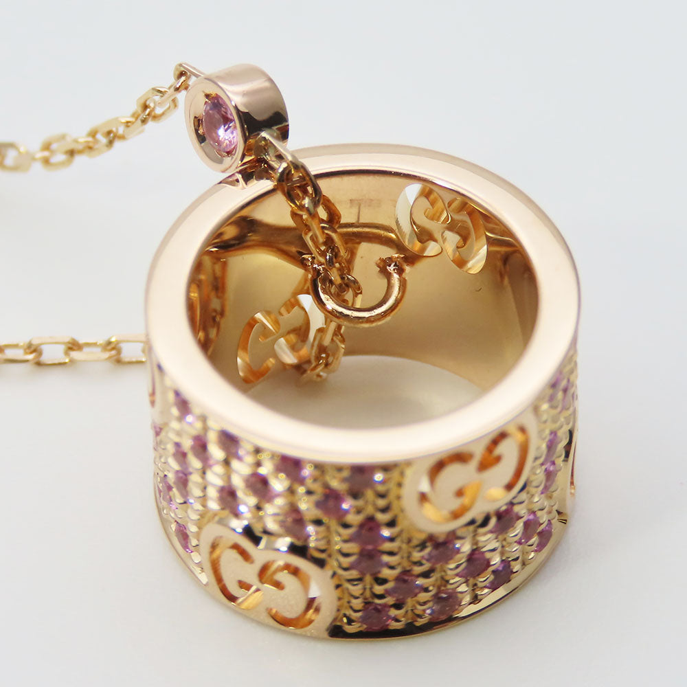 Gucci Necklace K18 Pink Gold, Pink Sapphire Pink Gold Star Dust Icon Women