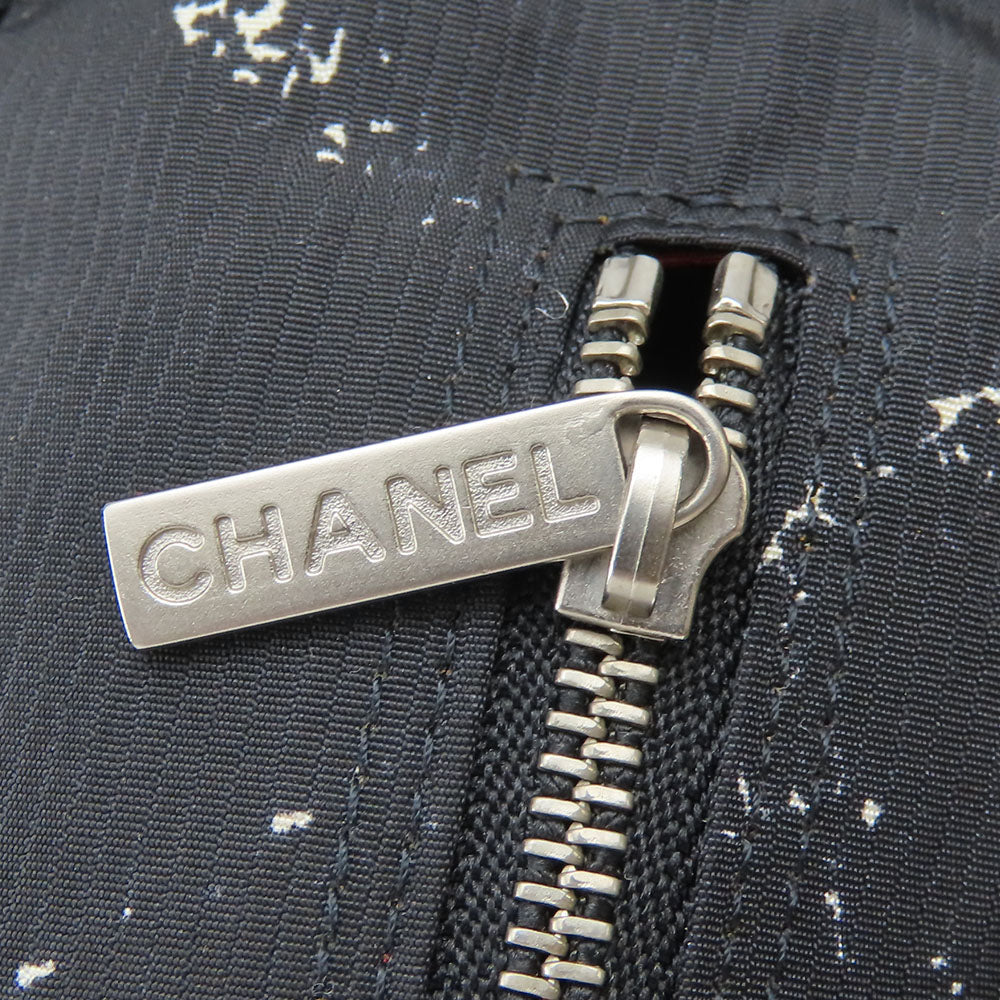 Chanel Pouch Nylon Black Travel Line Women
