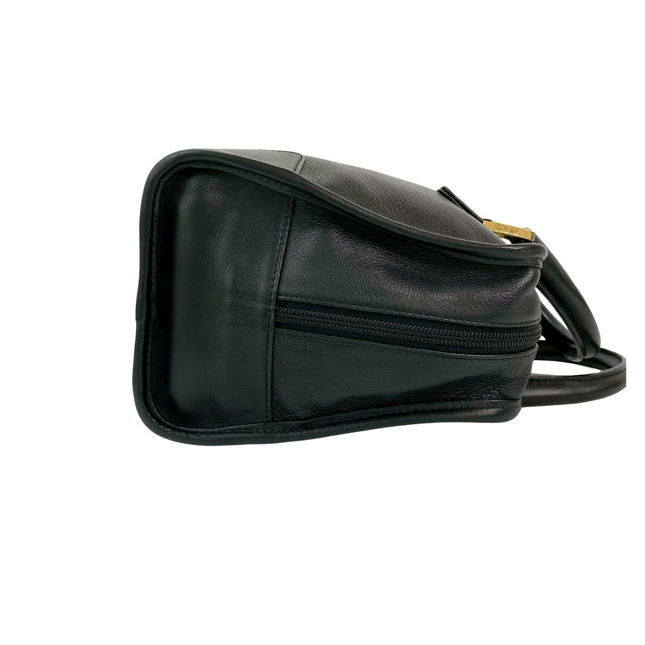 Loewe Handbag Leather Black Amazona 28