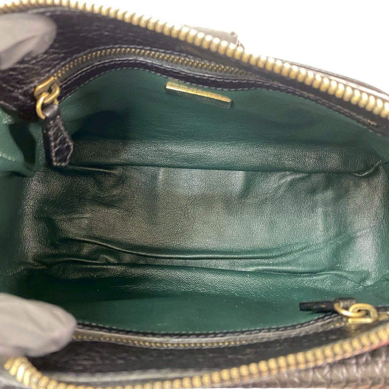 Prada Shoulder Bag Leather Black