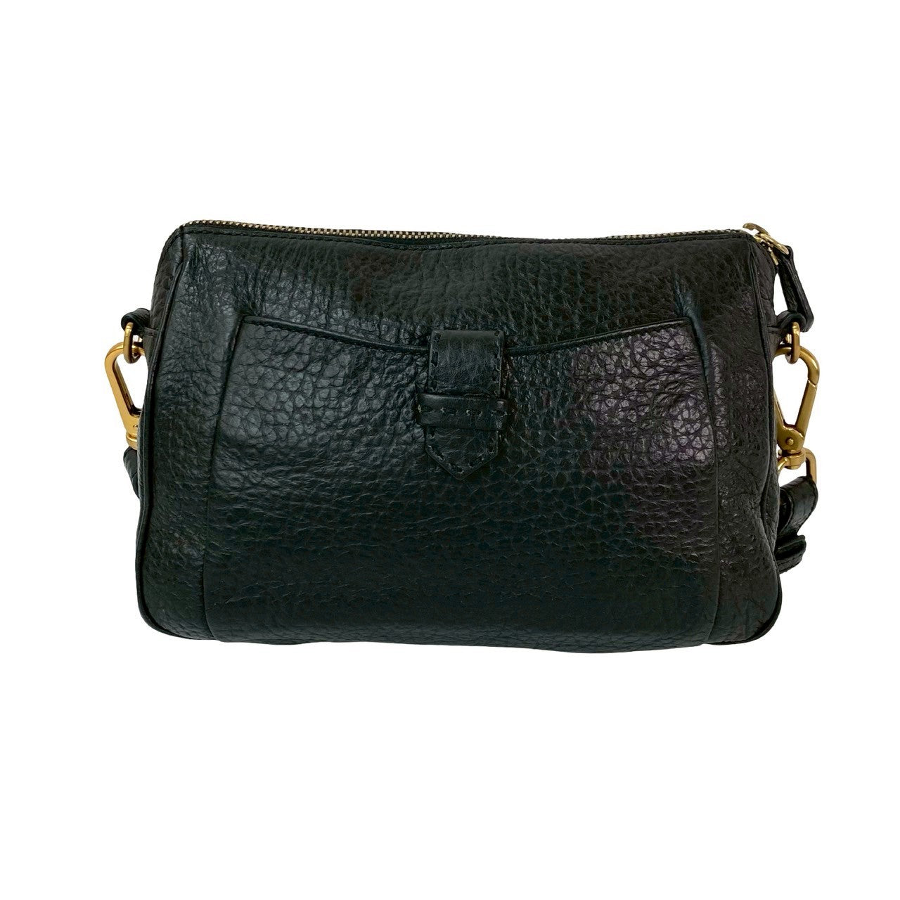 Prada Shoulder Bag Leather Black