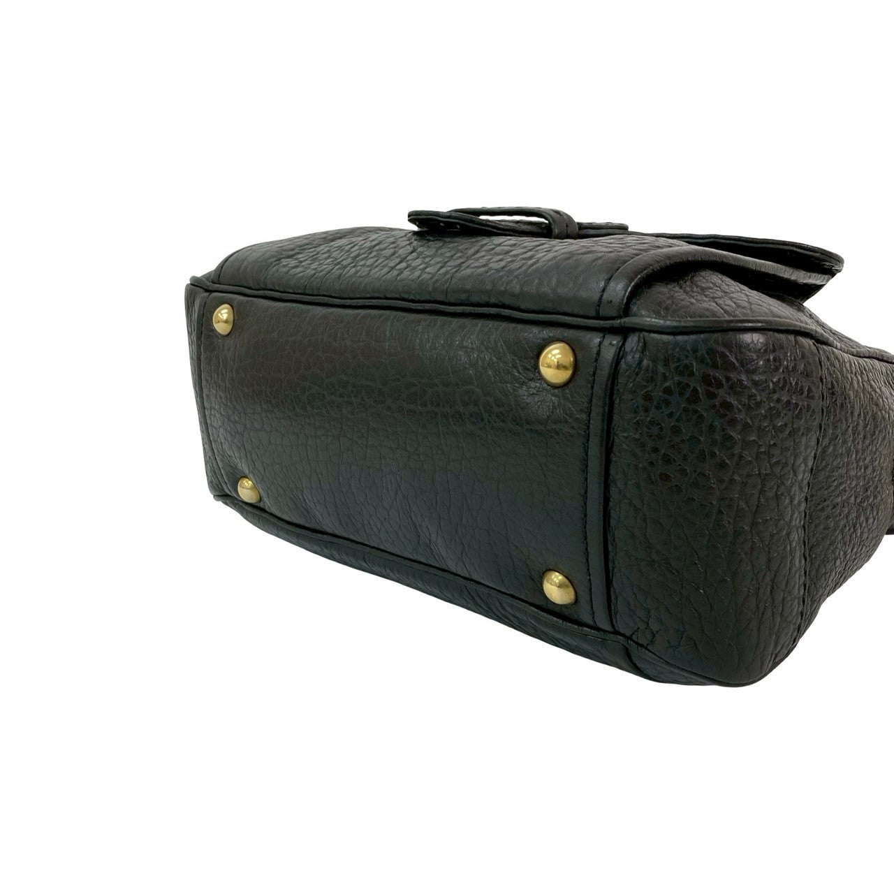 Prada Shoulder Bag Leather Black