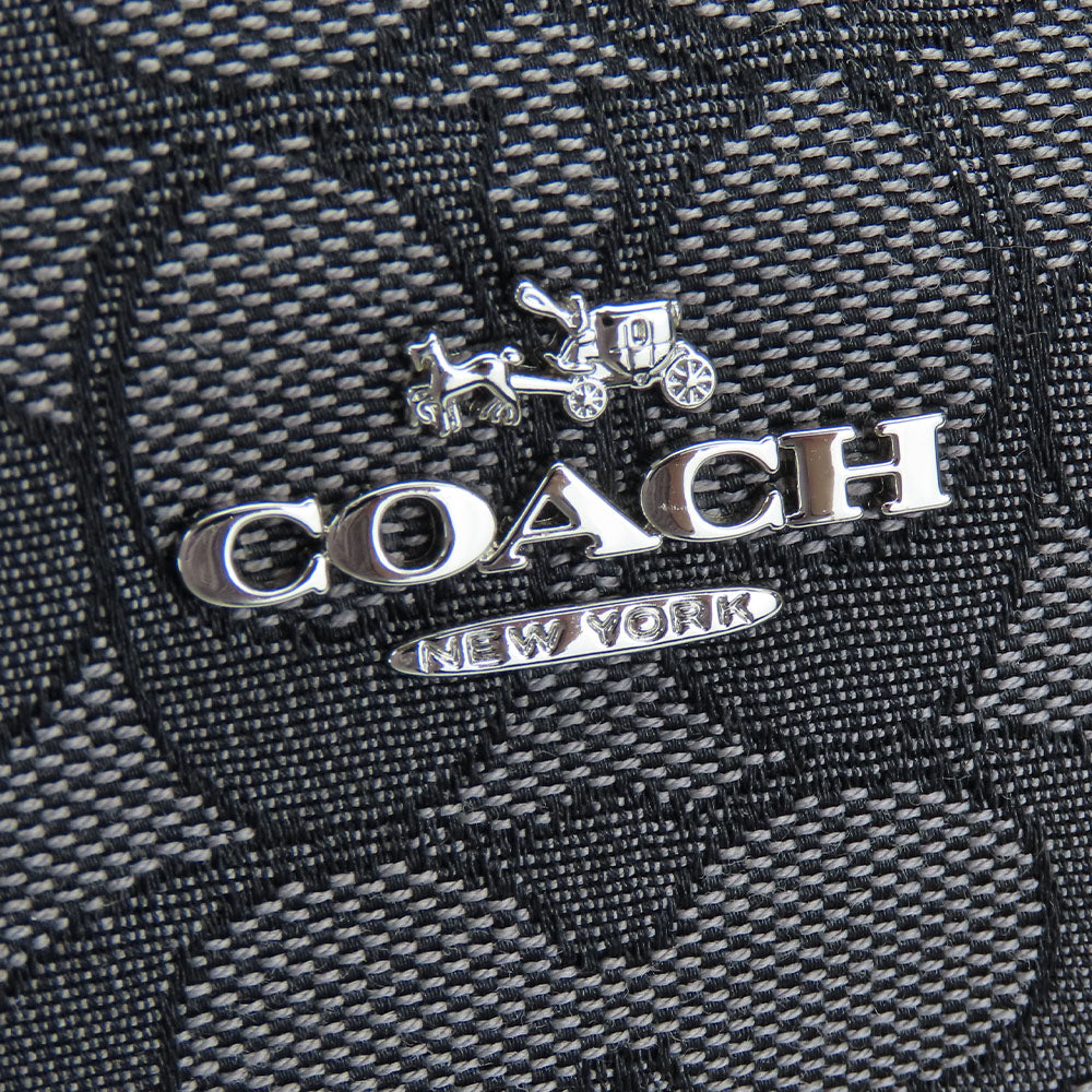 Coach Handbag 57933 Canvas, Leather Black Women