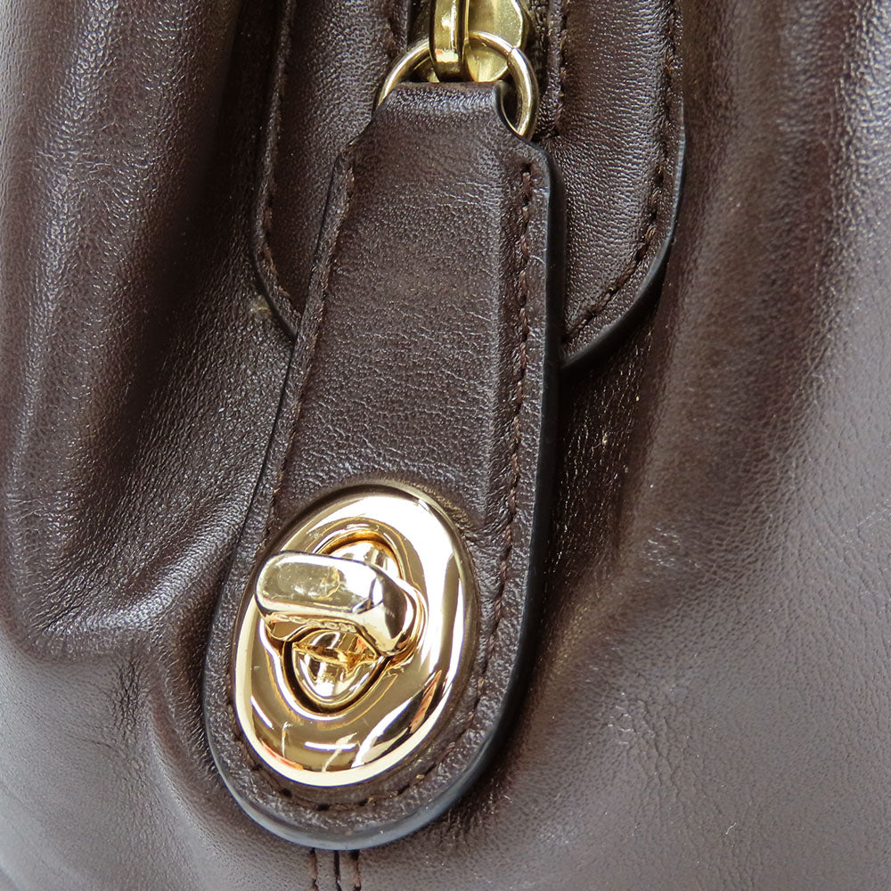 Coach Tote Bag 36466 Canvas, Leather Brown Signature Women