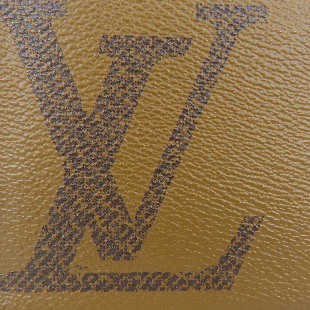 Louis Vuitton Long Wallet Purse M69353 Monogram Reverse Brown Zippy Wallet Unisex(Unisex)