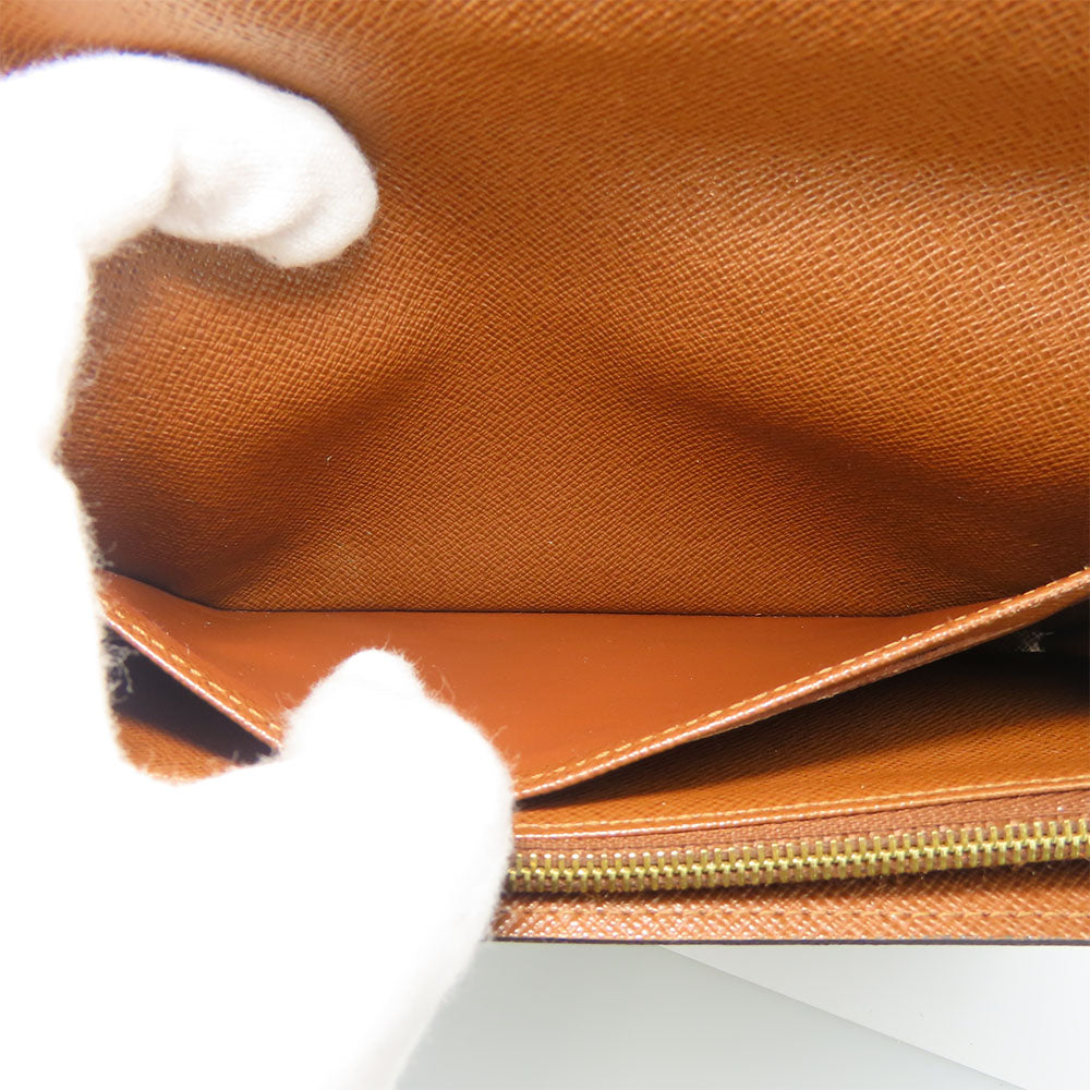 Louis Vuitton Long Wallet Purse M60531 Monogram Brown Portefeuille Sara Women