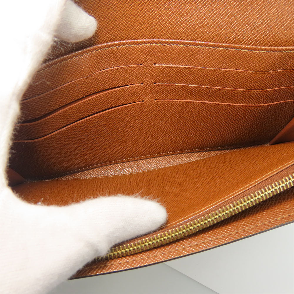 Louis Vuitton Long Wallet Purse M60531 Monogram Brown Portefeuille Sara Women