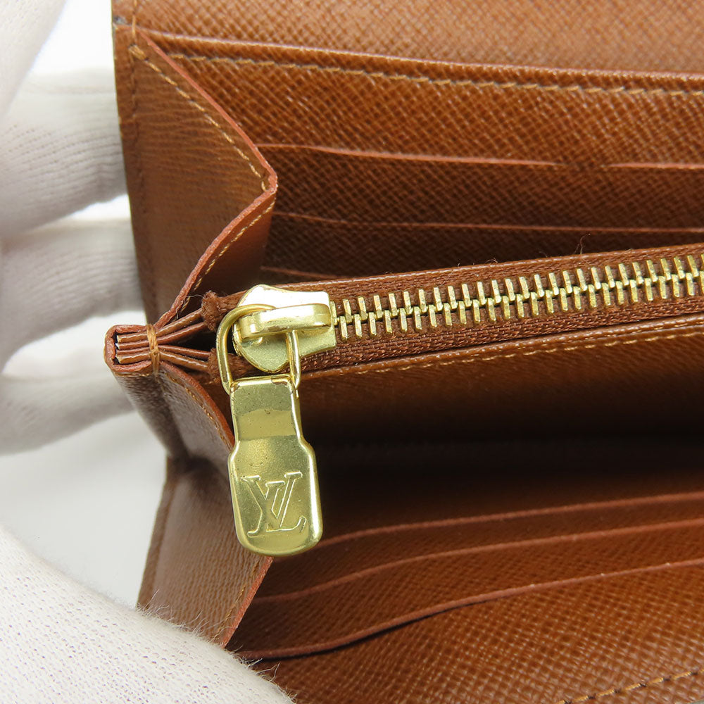 Louis Vuitton Long Wallet Purse M60531 Monogram Brown Portefeuille Sara Women