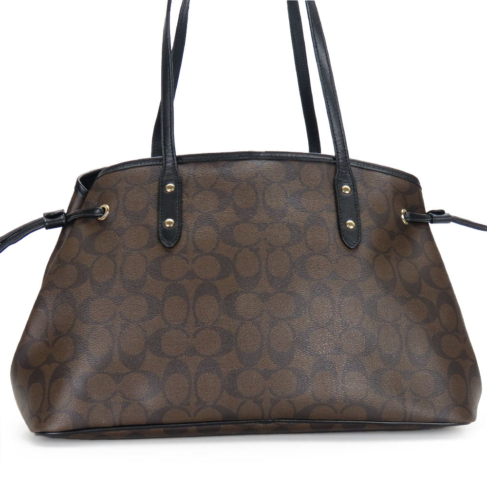 Coach Tote Bag F57842 Leather, Pvc Black Women