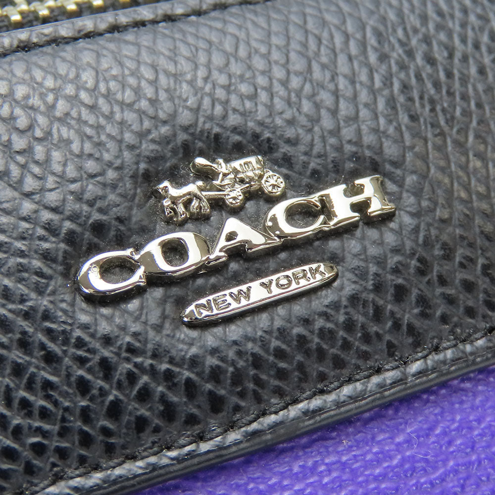 Coach Handbag F55464 Leather, Pvc Purple Women