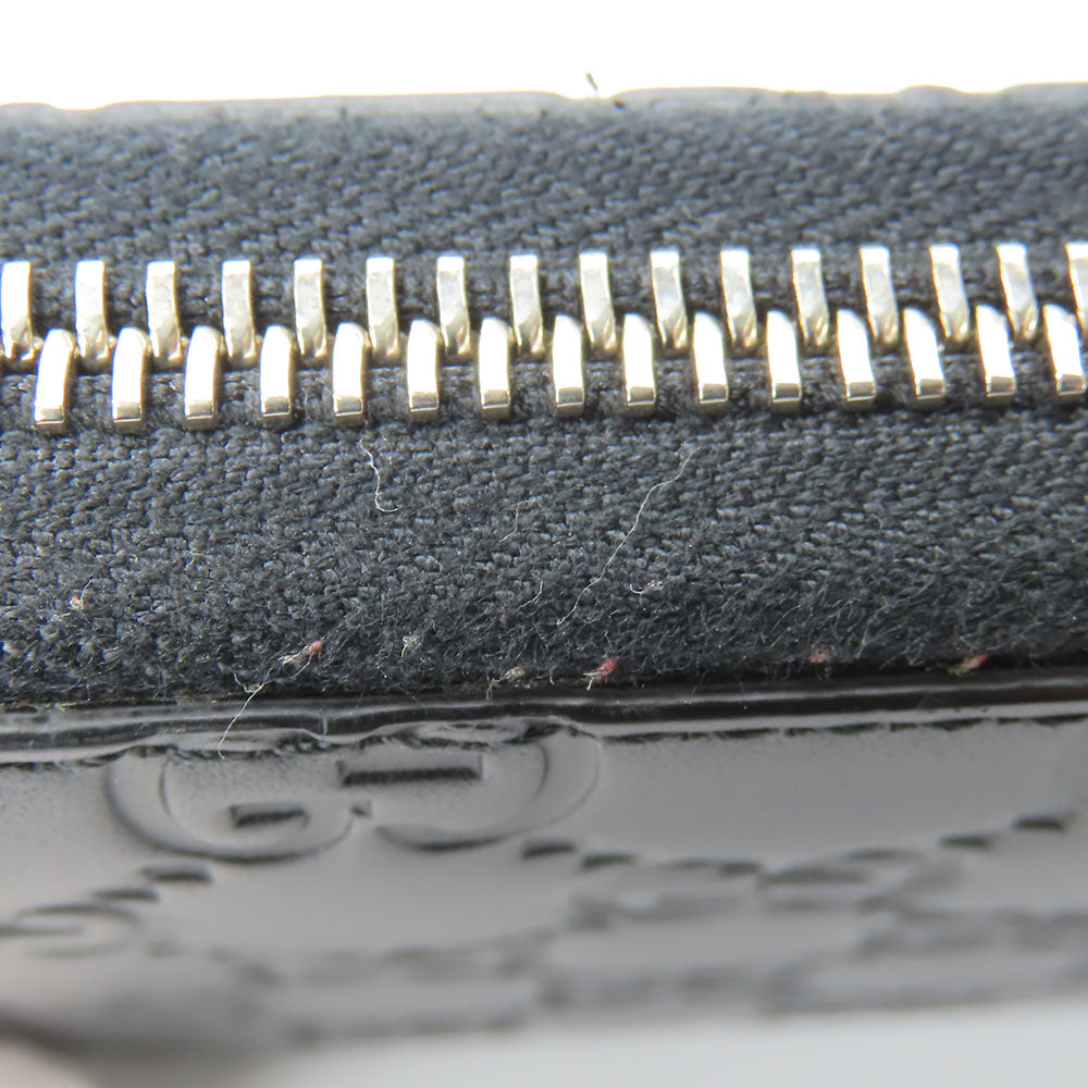Gucci Long Wallet Purse 473928 Guccisima Black Unisex(Unisex)