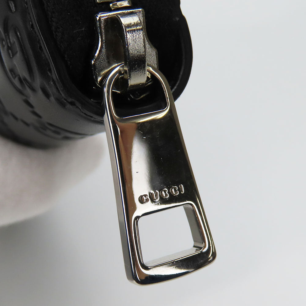 Gucci Long Wallet Purse 473928 Guccisima Black Unisex(Unisex)