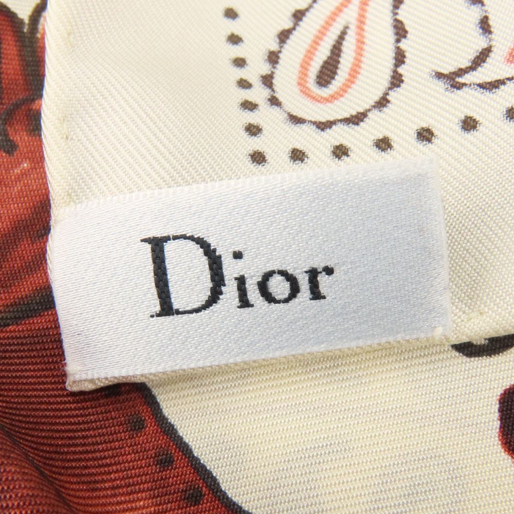 Christian Dior Scarf Silk White Type Women