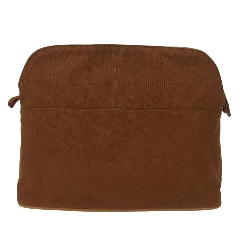 Hermes Pouch Cotton Brown Bored Pouch Tgm Women