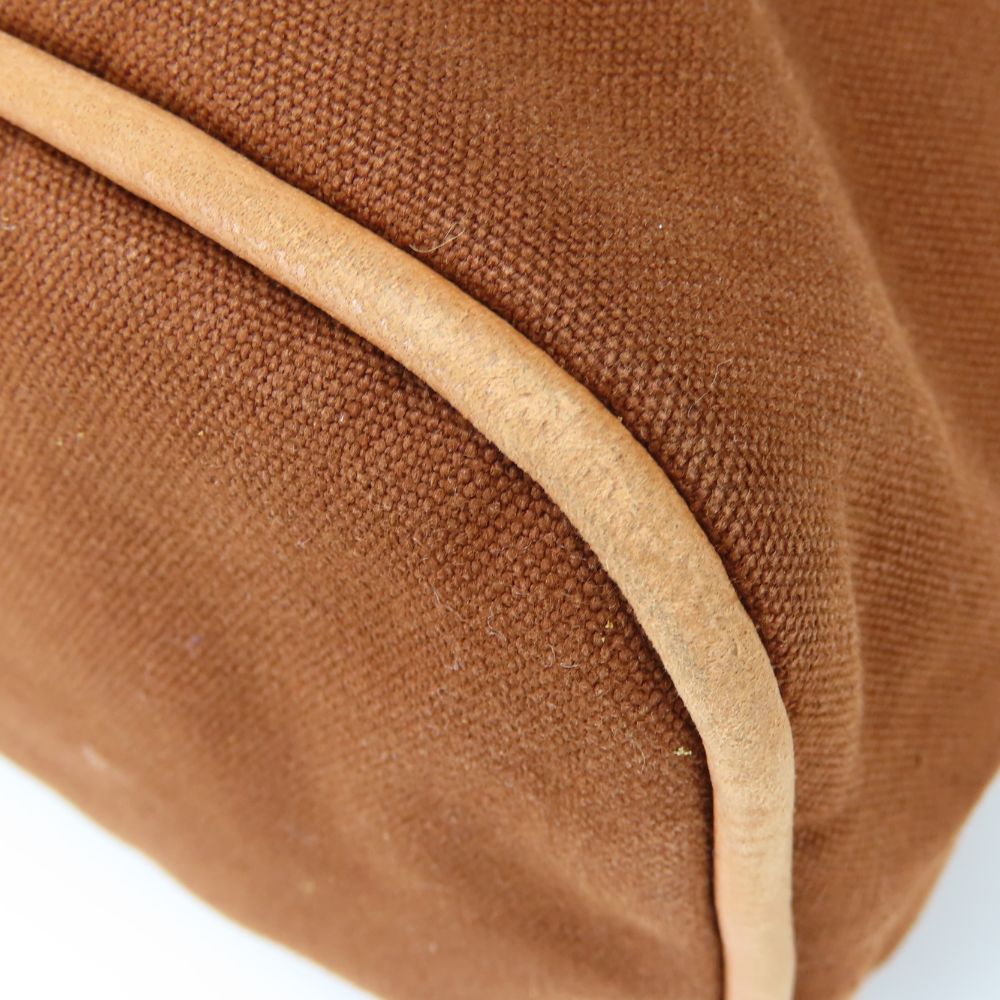 Hermes Pouch Cotton Brown Bored Pouch Tgm Women