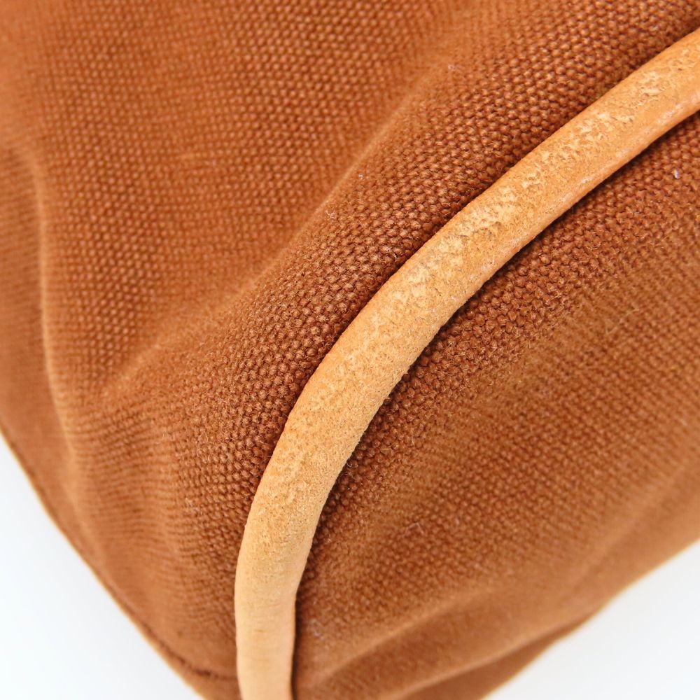 Hermes Pouch Cotton Brown Bored Pouch Tgm Women