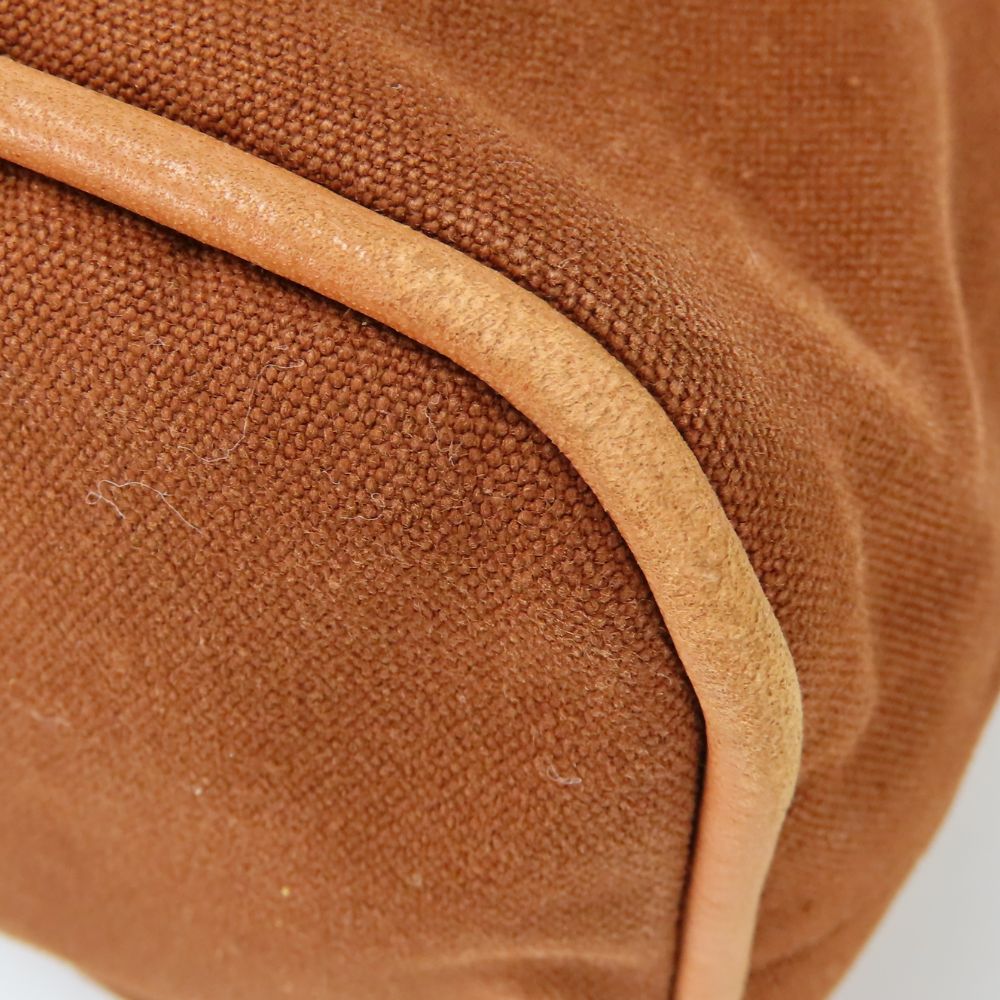Hermes Pouch Cotton Brown Bored Pouch Tgm Women