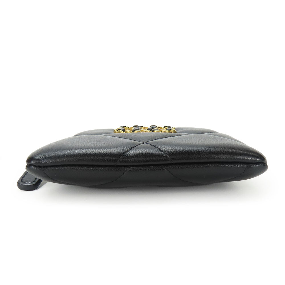 Chanel Coin Case Ap2086 Lambskin Black Women