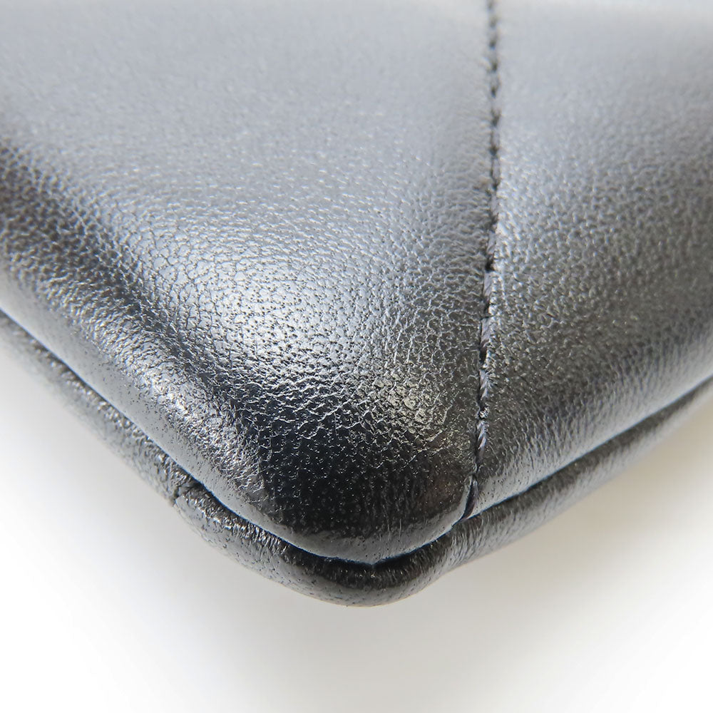 Chanel Coin Case Ap2086 Lambskin Black Women