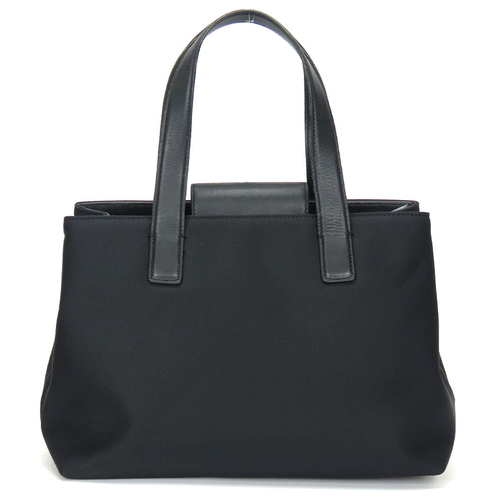 Coach Handbag 7400 Nylon, Leather Black Women