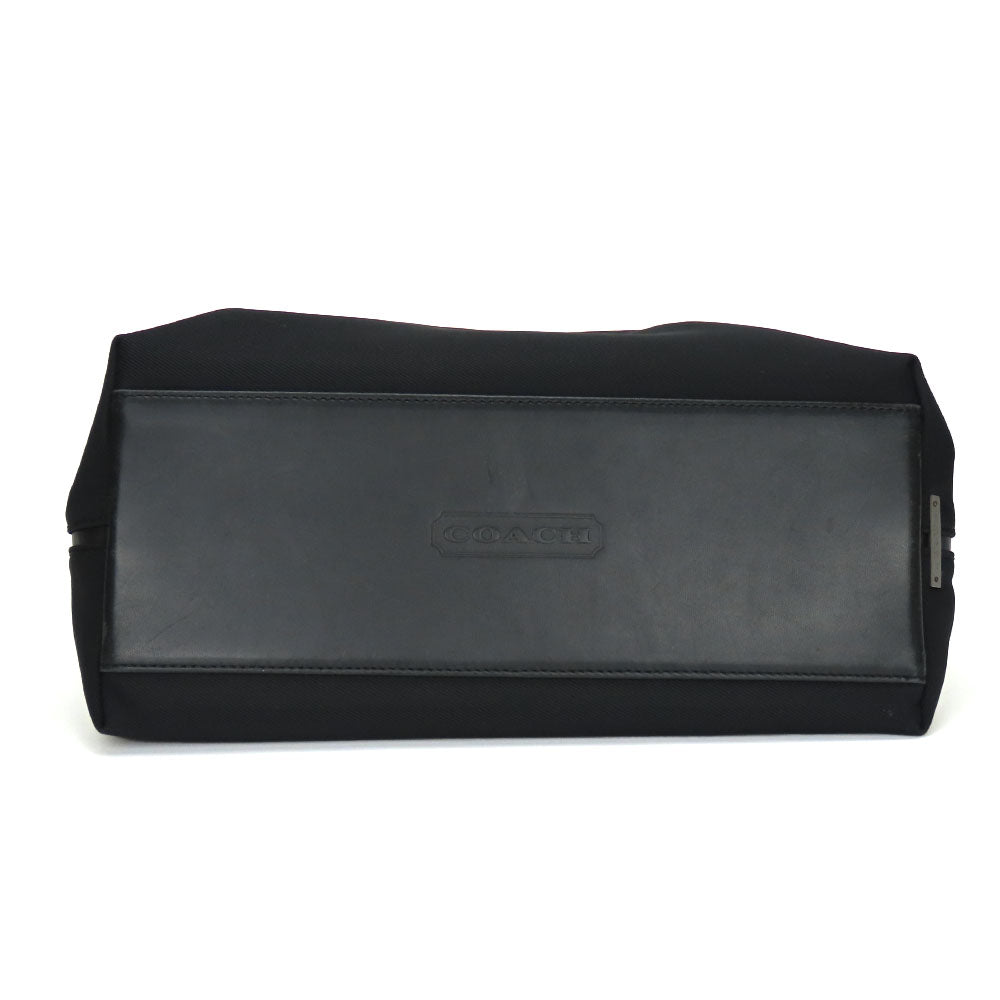 Coach Handbag 7400 Nylon, Leather Black Women