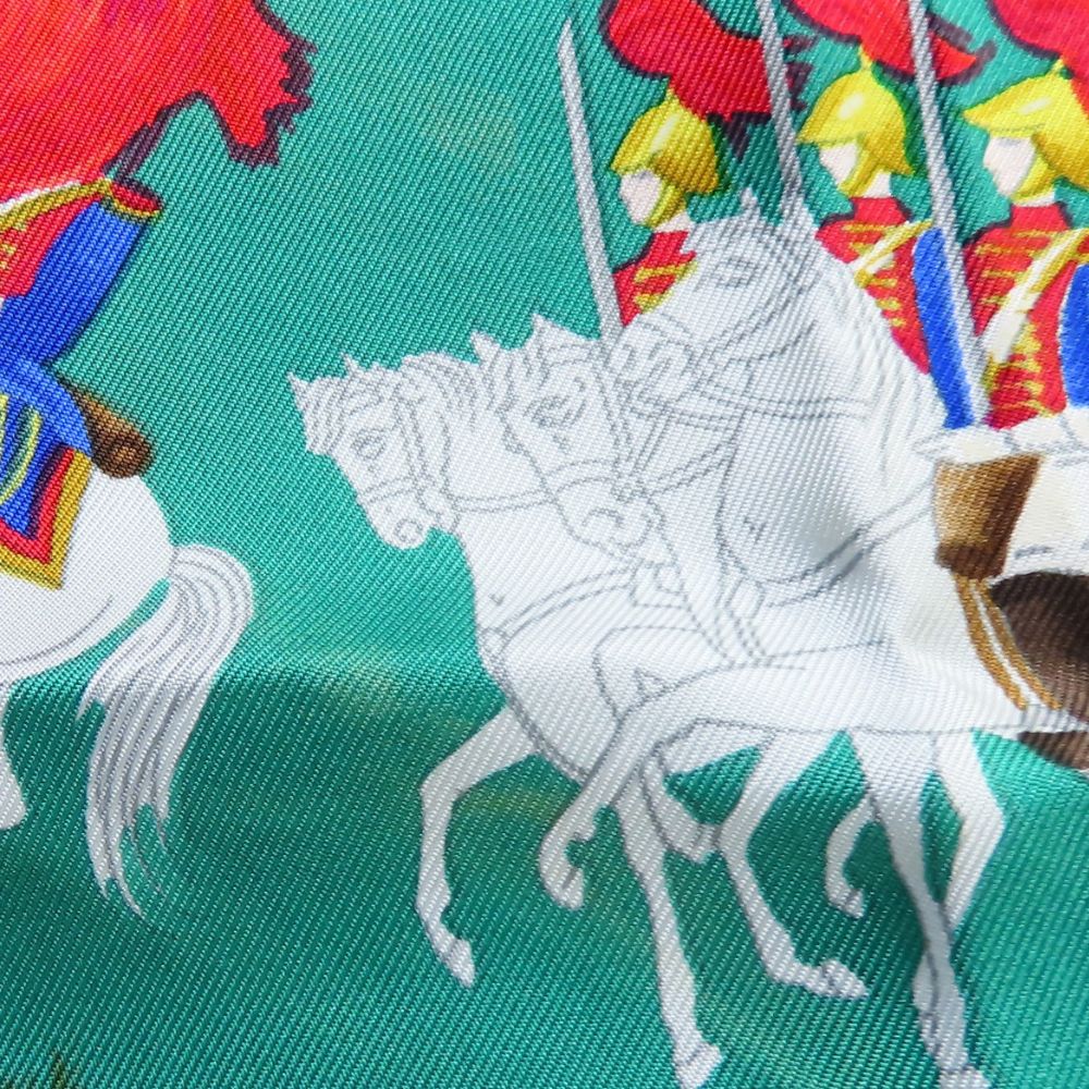 Hermes Scarf Silk Green Carre90