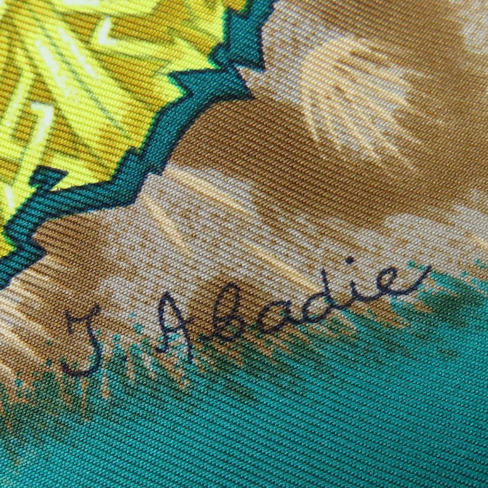Hermes Scarf Silk Green Carre90