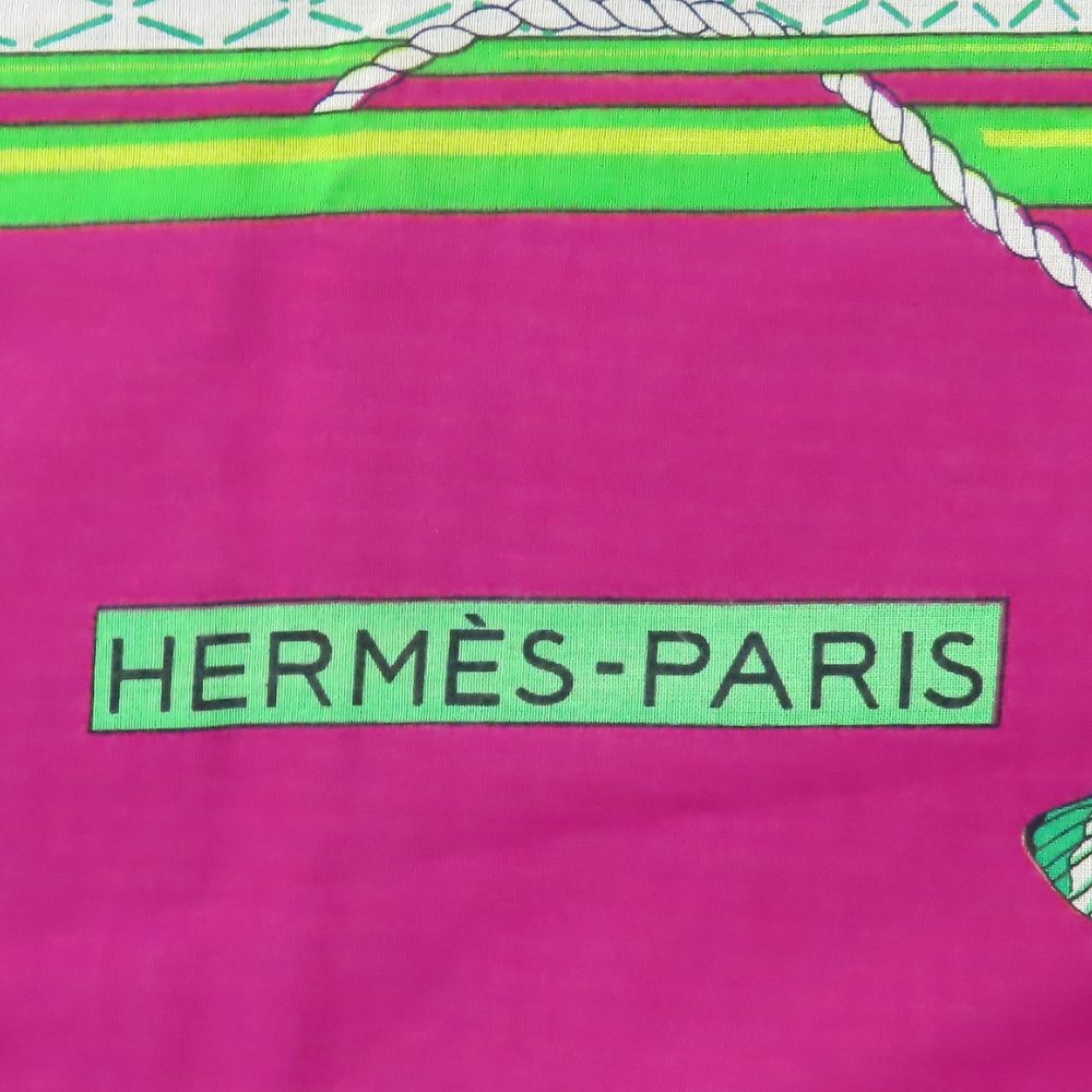 Hermes Stall Cotton Purple Pareo Women