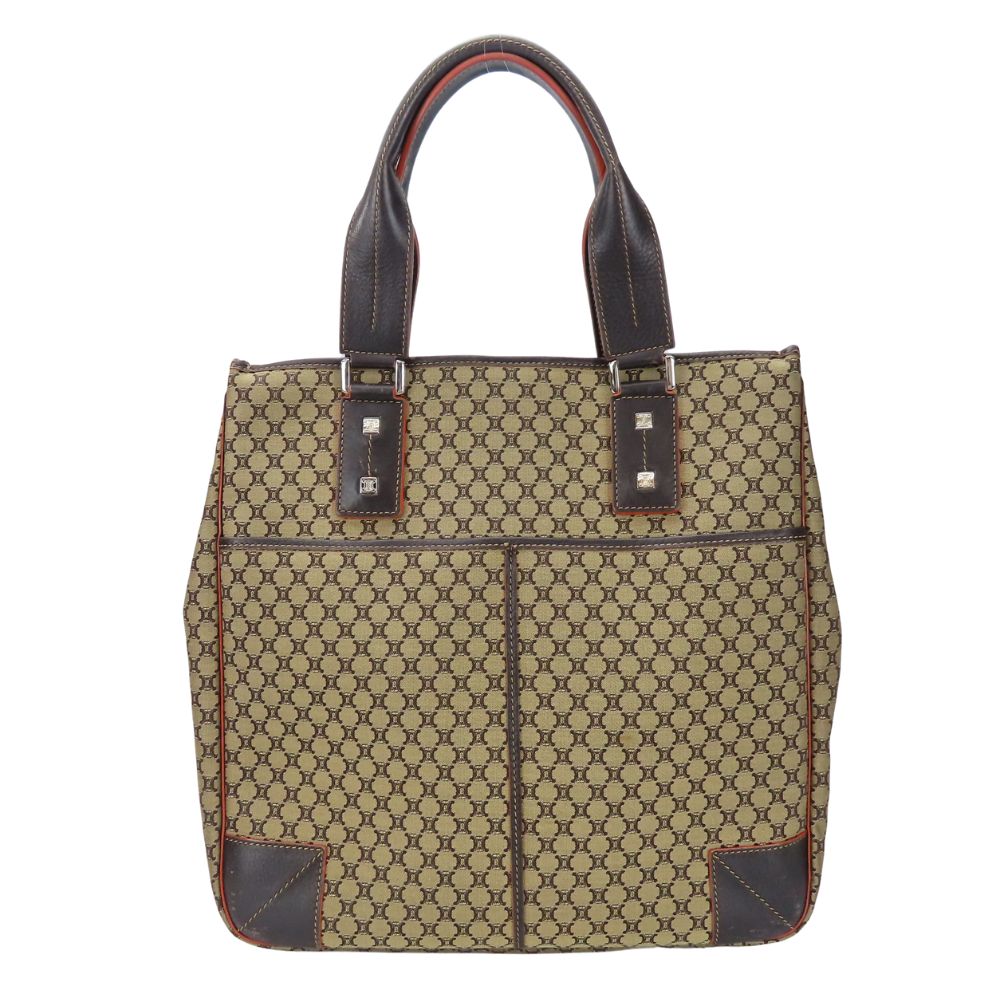 Celine Tote Bag Canvas Brown