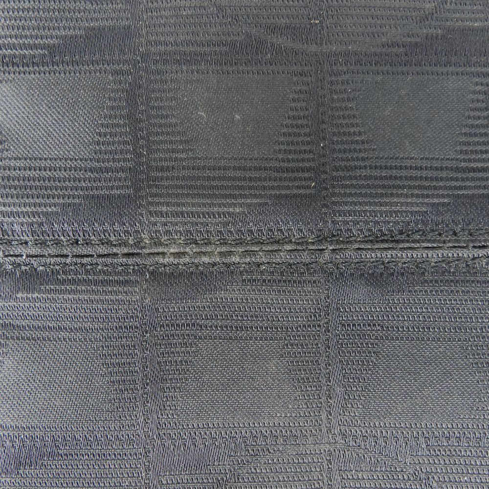 Chanel Tote Bag Jacquard Nylon Black Coco Mark New Travel Line