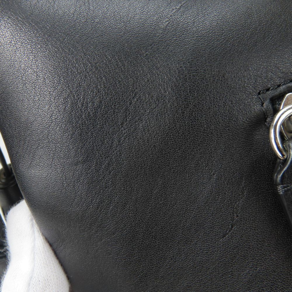 Coach Shoulder Bag 19889 Leather Black