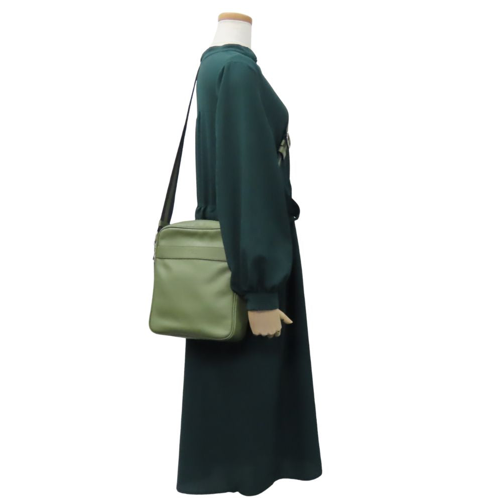 Coach Shoulder Bag F54782 Leather Khaki Unisex(Unisex)